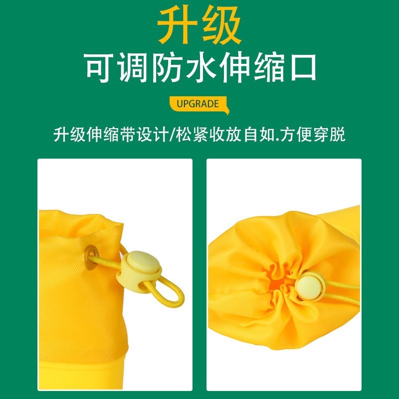 Children'S Rubber Boots Non-Slip Waterproof Shoes Girls Baby Rain Boots Boys And Girls Kindergarten Special Baby Rain Boots - Image 4