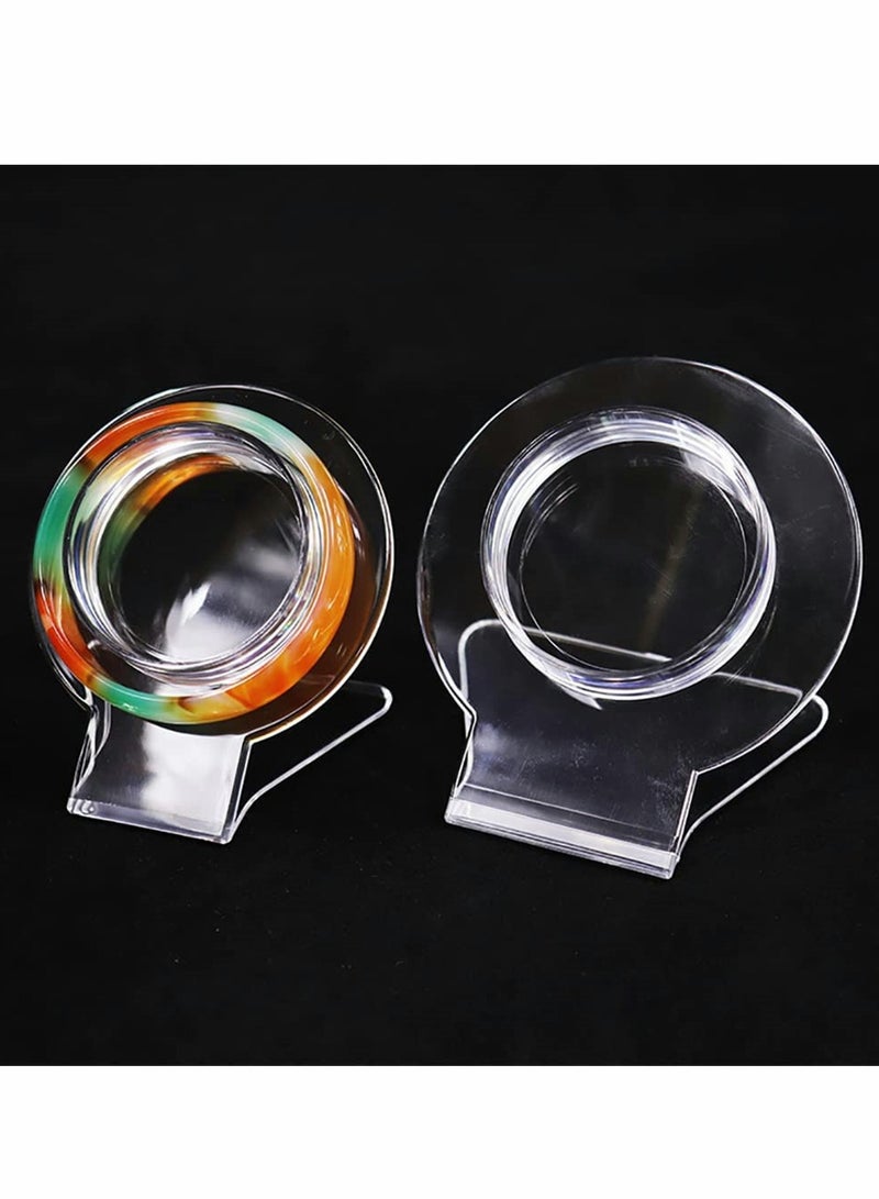 SYOSI Clear Acrylic Bracelet Displays Stands Bracelet Display Stand Holder Bracelet Stand Transparent Shelf Shelves Acrylic Jewelry Holder Showcase Shelf Clear Jewelry Organizer Rack, 10 Pack - Image 5