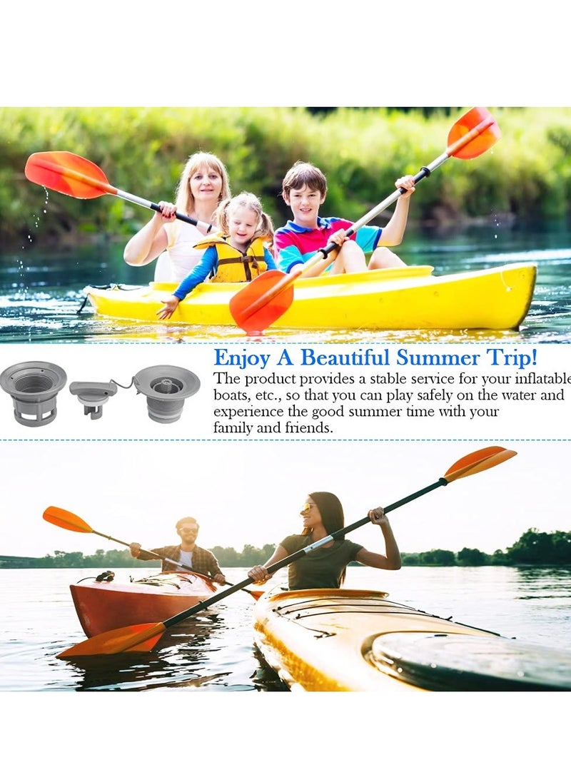Excefore - Inflatable Boat Air Valve, Kayak 8 Teeth Air  Valve PVC Boat Valve Air Gas Valve Cap Replacement Inflatable Valve Replacement , Kayak Air Valve Adapter, Suitable  for Inflatable Boat Dinghy Kayak Cano - Image 1