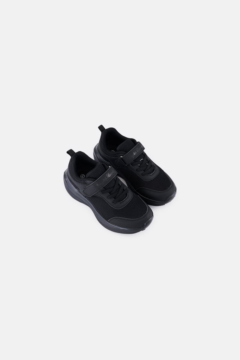 English Laundry Kids Boy Velcro Closure Casual Shoes, Black - Image 4