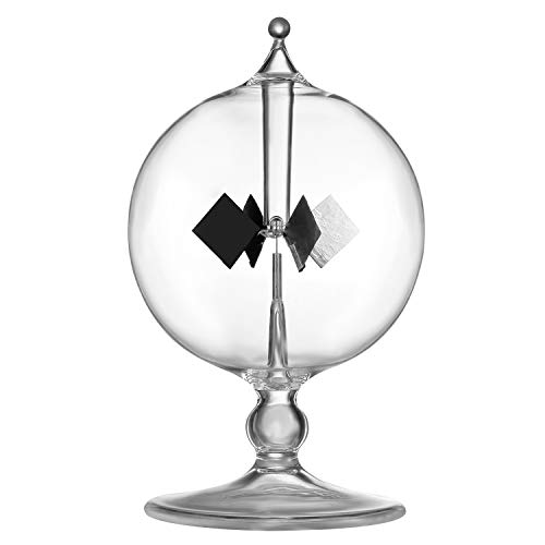 DORAMI Clear Solar Power Crookes Radiometer Sun Light Energy Glass Windmill Spinning Vanes - Image 1