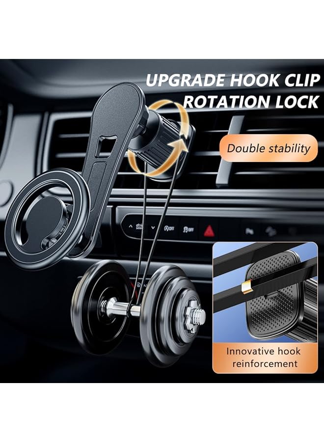 KASTWAVE For Magsafe Car Mount 2022 Upgrade 360° Rotation Magnetic Phone Holder For Car Compatible With Iphone 12 13 14 Pro Max And All Smartphones Black - Image 5