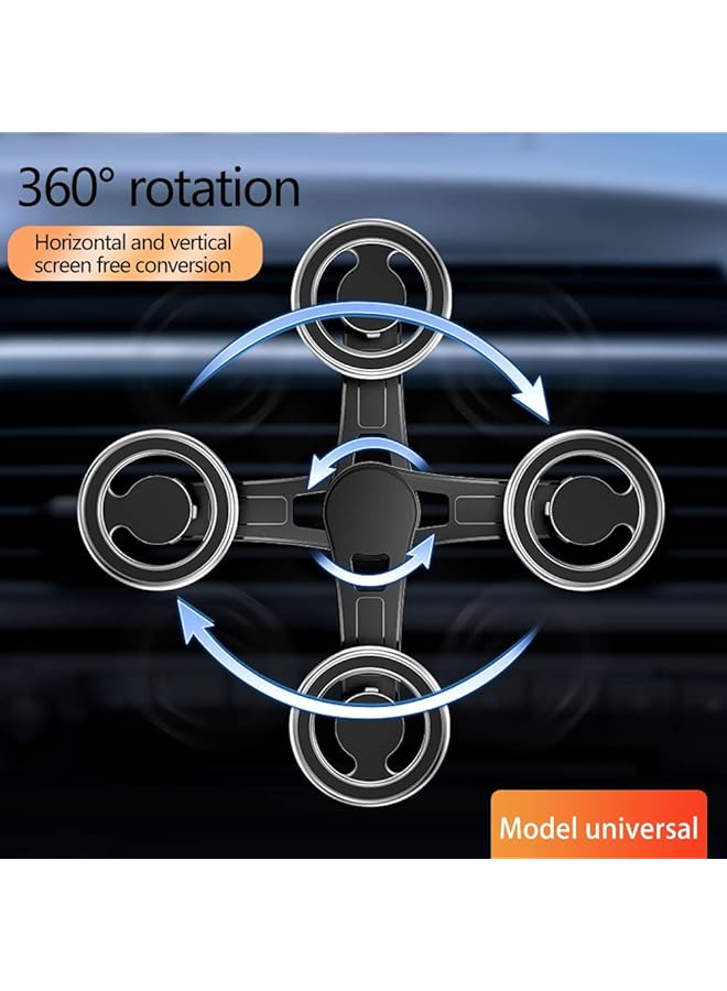 KASTWAVE For Magsafe Car Mount 2022 Upgrade 360° Rotation Magnetic Phone Holder For Car Compatible With Iphone 12 13 14 Pro Max And All Smartphones Black - Image 4