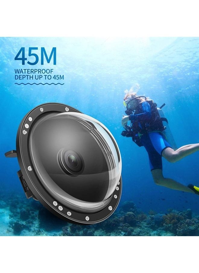 D&F Dome Port for DJI OSMO Action Cam, Dual Handheld Dome Lens Built-in 45m/147ft Waterproof Housing Case Equip with High Clear Dome Lens/Trigger Buttun/Water-Line  - Image 5