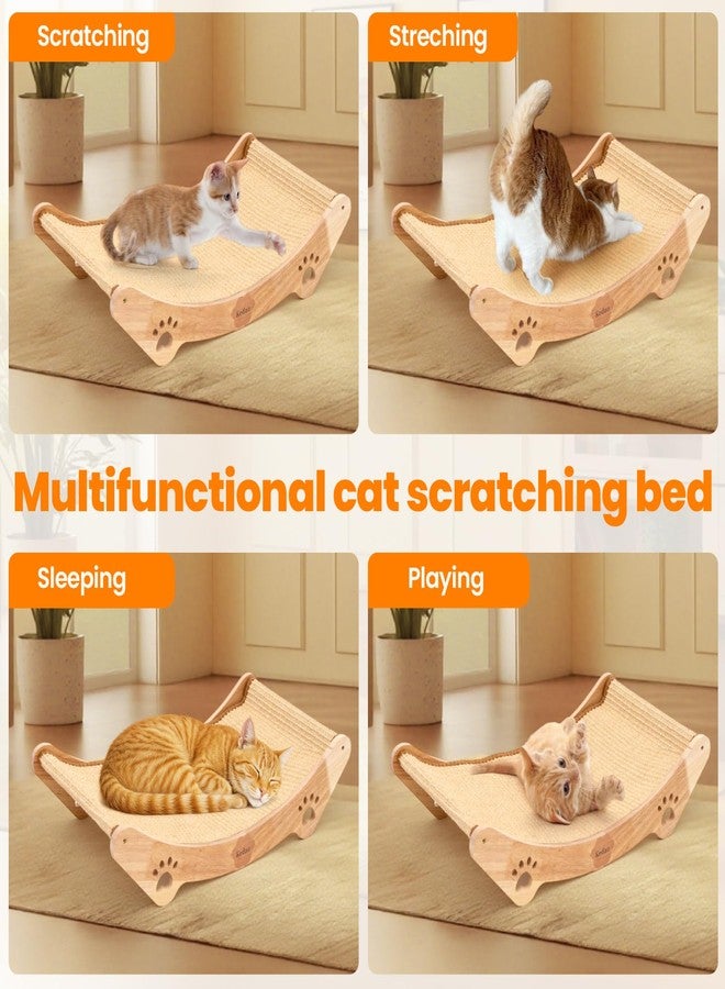 KEDAO Sisal Cat Scratcher Bed Scratching Posts for Indoor Cats Hammock Adults Kitty Curls Cat Scratcher Wooden Cats Furniture Scratching Pad - Image 5