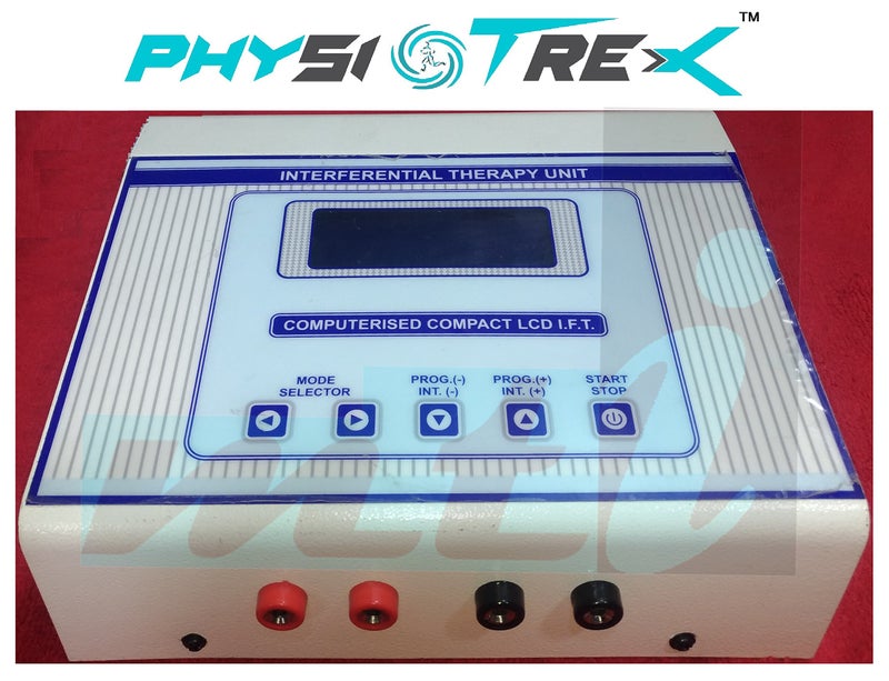 PHYSIOTREX® Physio Solutions White Electro Therapy IFT Machine for Physiotherapy with 70 Program Mini Computerized Compact LCD - Image 3