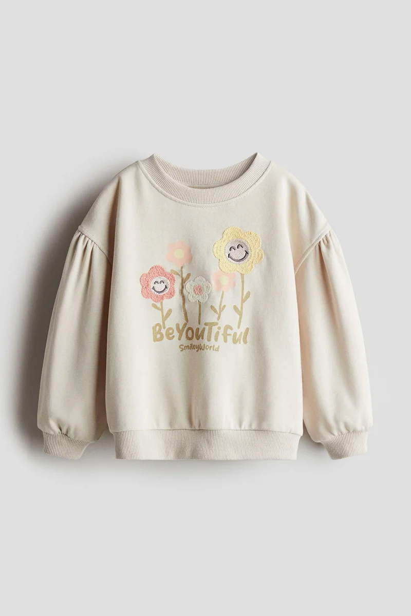 اتش اند ام سويت شيرت مزينة بزخرفة