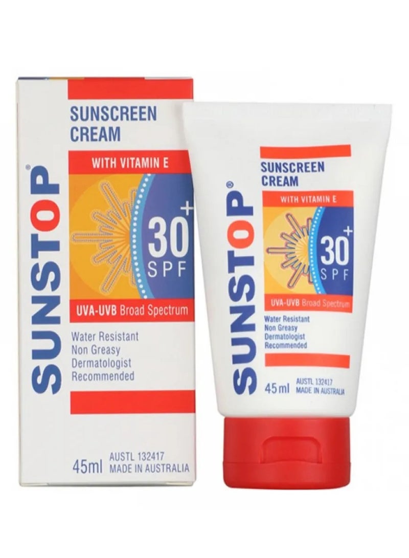 Generic Sunstop Sunscreen Cream SPF 30 With Vitamin E - 45ml  - Image 1