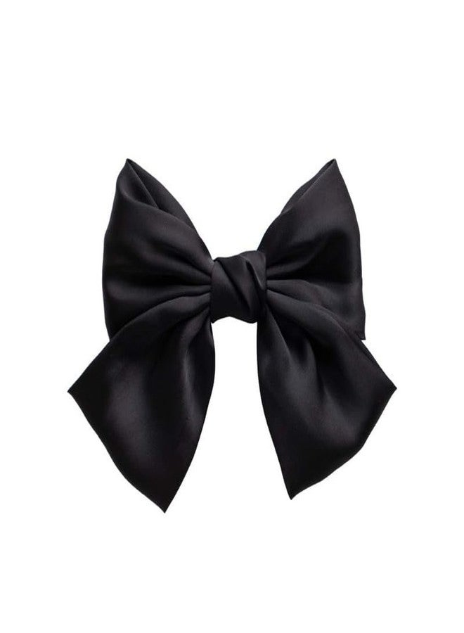 CHIROGRAPHY 1 Pcs Luxurious Hair Bows and Barettes Accessories - Bowknot French Clips for Women and Girls in Black - Image 1