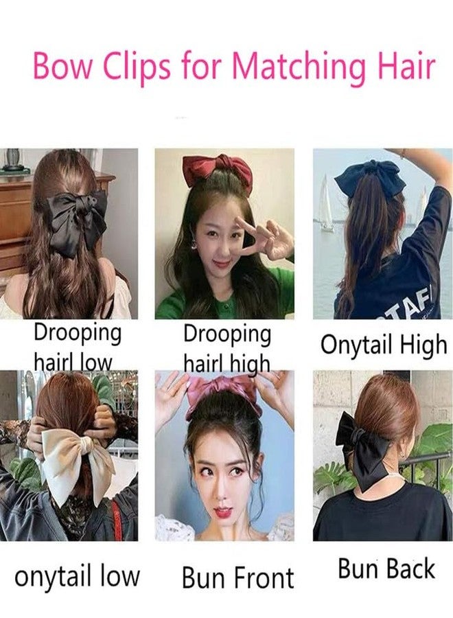 CHIROGRAPHY 1 Pcs Luxurious Hair Bows and Barettes Accessories - Bowknot French Clips for Women and Girls in Black - Image 2