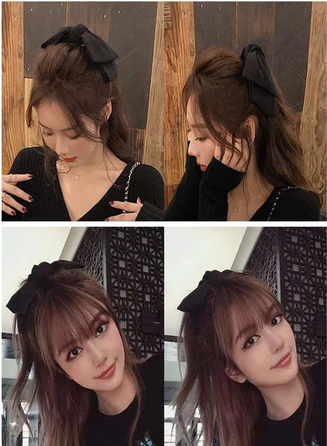 CHIROGRAPHY 1 Pcs Luxurious Hair Bows and Barettes Accessories - Bowknot French Clips for Women and Girls in Black - Image 3