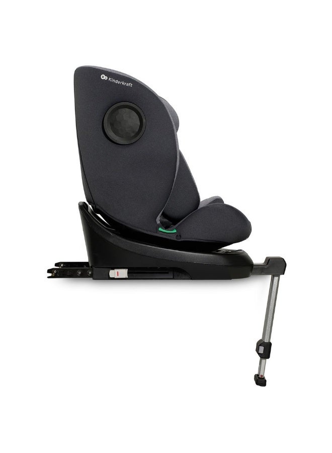 Kinderkraft I-360 i-Size 360° Rotating Convertible Car Seat - Birth to 12 Years - 0-36 kg (40-150 cm) with ISOFIX - Grey - Image 5