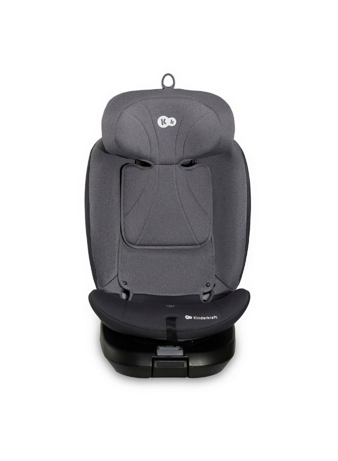 Kinderkraft I-360 i-Size 360° Rotating Convertible Car Seat - Birth to 12 Years - 0-36 kg (40-150 cm) with ISOFIX - Grey - Image 2