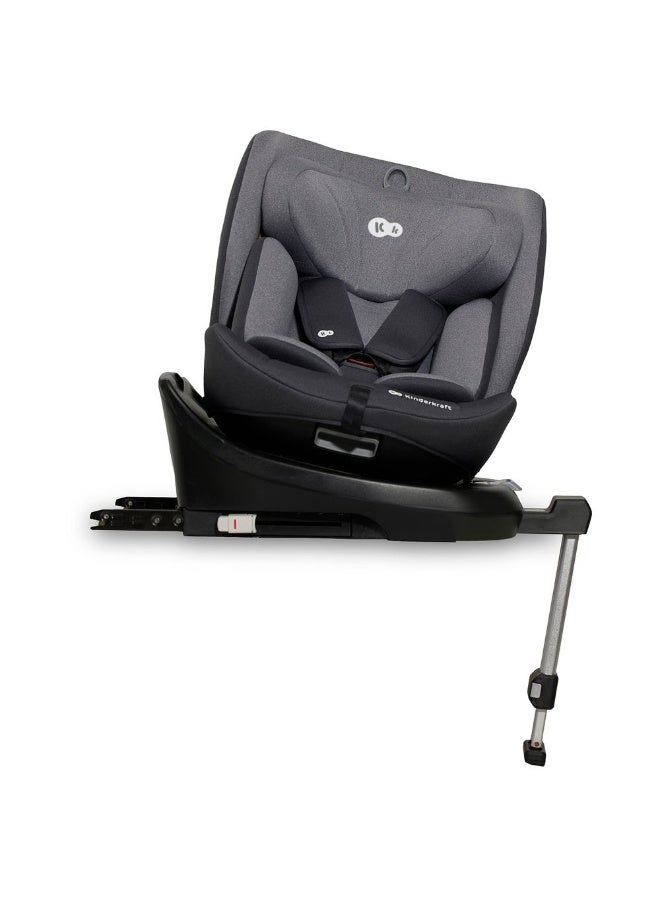 Kinderkraft I-360 i-Size 360° Rotating Convertible Car Seat - Birth to 12 Years - 0-36 kg (40-150 cm) with ISOFIX - Grey - Image 3