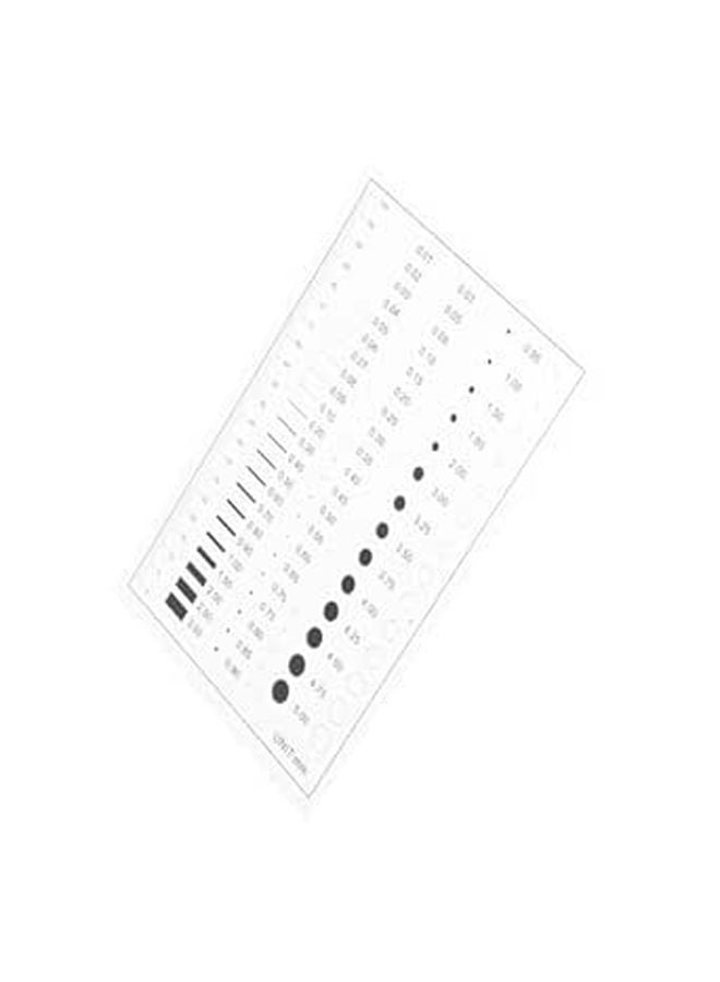 High Precision Flaw Detection Gauge Film Ruler For Quality Inspection Crack Scratch Measurement - Image 1