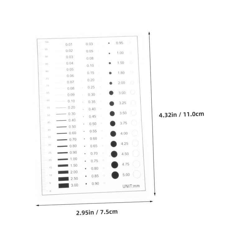 High Precision Flaw Detection Gauge Film Ruler For Quality Inspection Crack Scratch Measurement - Image 3