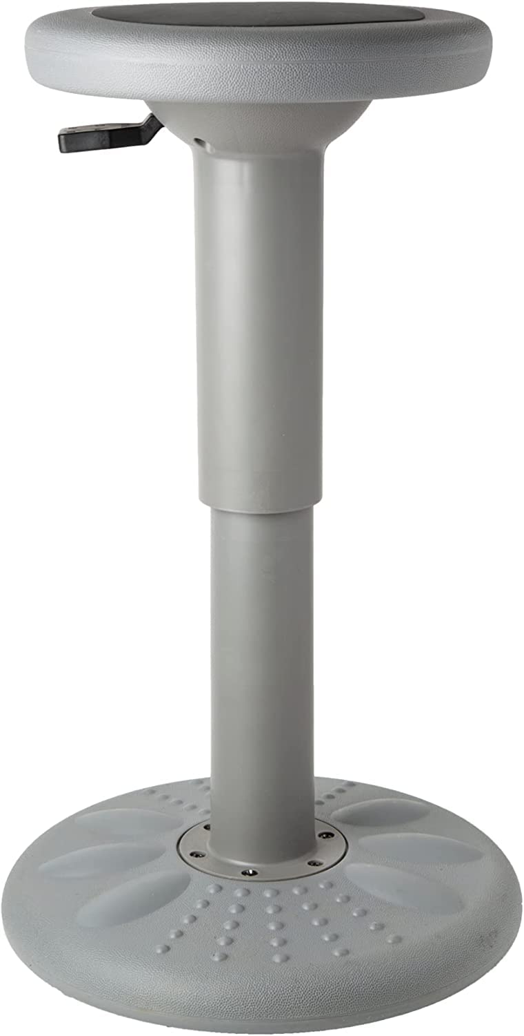 Studico ActiveChairs Adjustable Wobble Stool Flexible Classroom Seating Improves Focus Posture  Helps ADHDADD Sensory Chair Active Desk Chairs Adjusts from 1665 to 2375 Ages 1318 Grey