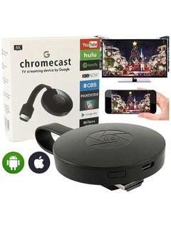 TV Receiver Adapter | Airplay Dongle Mirroring Screen from Phone to TV Support Miracast Airplay DLNA | Wi-Fi HDMI Connector | Remote Control | TV Stick | Black | Compatible with Laptop Tablet