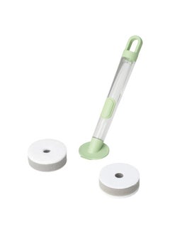 erorex 3-piece dish sponge set w dispenser, light green  - Image 1