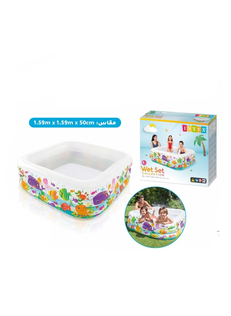 INTEX Swim Center Clear View Aquarium Pool 159x159x50cm 