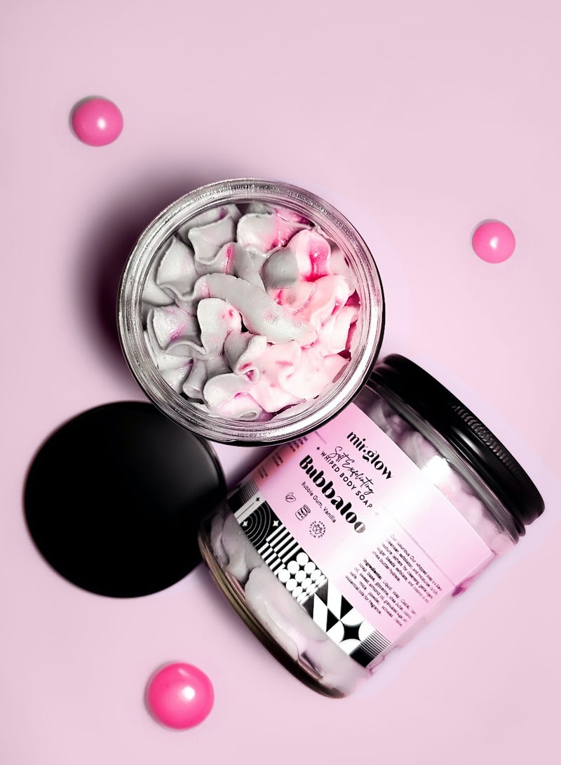Mirglow Bubbaloo Whipped Body Soap – Bubblegum Scent | Shea Butter, Coconut Oil & Vitamin E | Natural, SLS-Free - Image 1
