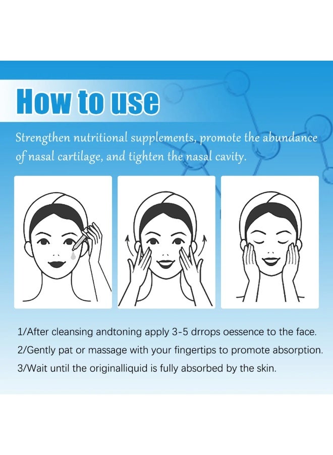 West&Month Essential Oil Nose Lift Up Nose Lifting Oil Collagen Firming Moisturizing Perfect Nose Serum Reshape Natural Beauty Skin Care Oil Nasal Bone Slimming Shaping Massage Oil 10ml - Image 4