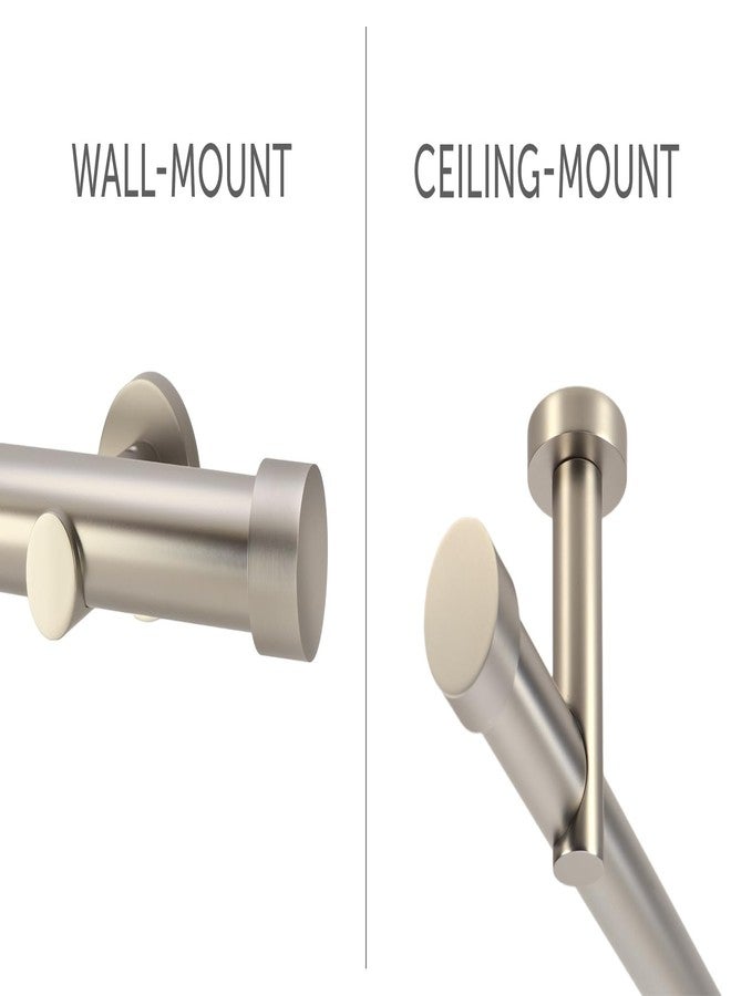 Ivilon حوامل قضبان ستائر من إيفيلون، تُثبّت على السقف أو الجدار، لقضبان ستائر بقطر 7/8 و1 بوصة. طقم من قطعتين. لون نحاسي عتيق - Image 3