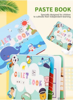 GROIC Quiet Book, Busy Book Preschool Toys for Kids, Montessori Activity Toys Early Learning Toy, Sensory Education Book Toddlers Develops Fine Motor Skills 2 Pcs  - Image 2