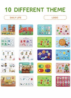 GROIC Quiet Book, Busy Book Preschool Toys for Kids, Montessori Activity Toys Early Learning Toy, Sensory Education Book Toddlers Develops Fine Motor Skills 2 Pcs  - Image 3