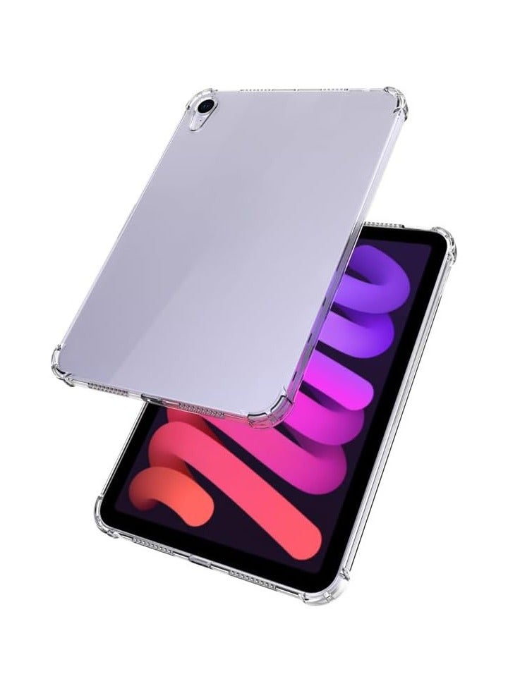عام متوافقة مع حالة iPad Mini 7 حالة iPad Mini الجيل السابع 2024 حجم 8.3 بوصة غطاء سيليكوني ناعم من TPU غطاء هوائي شفاف واقي للغطاء - Image 2
