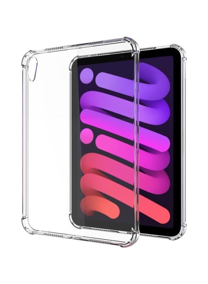 عام متوافقة مع حالة iPad Mini 7 حالة iPad Mini الجيل السابع 2024 حجم 8.3 بوصة غطاء سيليكوني ناعم من TPU غطاء هوائي شفاف واقي للغطاء - Image 3