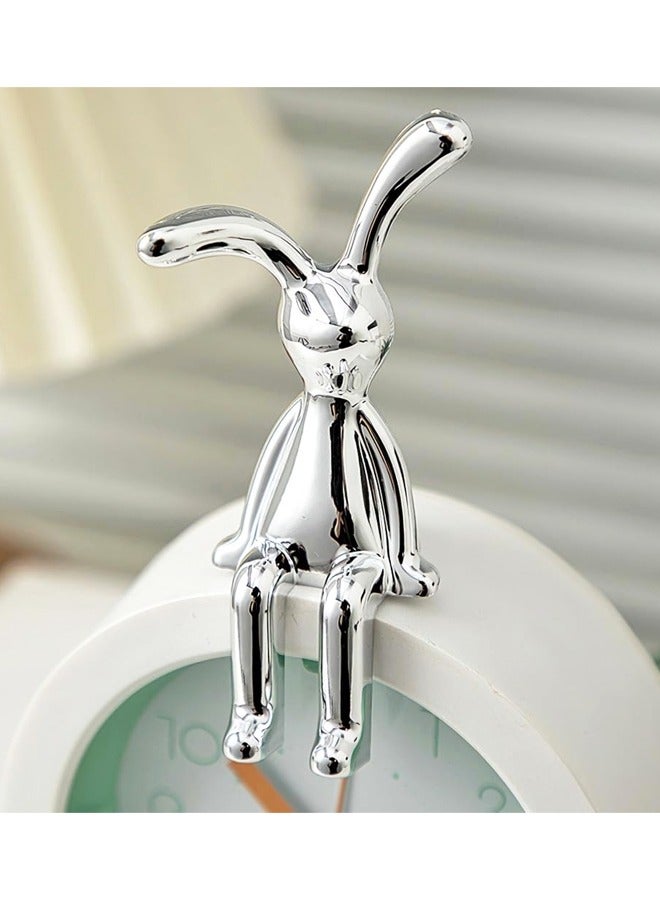 2PCS Modern Rabbit Figurines for Home Decor, Versatile Decoration for Office, Shelf, Table, Living Room - Image 3