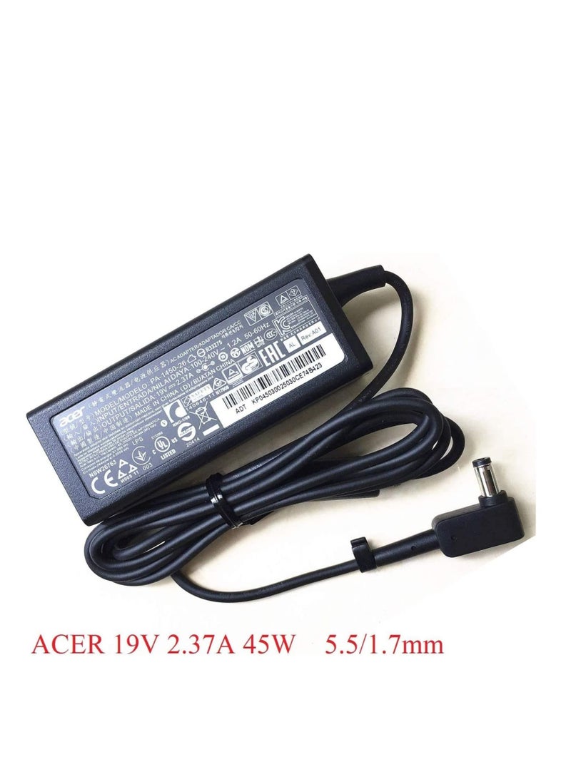CS - ACER 19V 2.37A 45W 5.5/1.7mm Big Pin AC Adapter for ACER Aspire E5-422 E5-473 E5-473T E5-522 E5-532 E5-532T E5-573 E5-573T E5-721 E5-731 E5-771. - Image 1