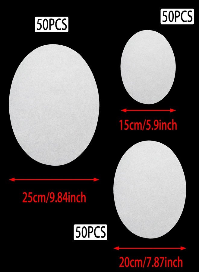 Mormchlots 150 Sheets Round Baking Parchment Paper,6,8,10inch Non-Stick Pan Liners Cake Pan Parchment Paper,Grilling Liner for Baking Grilling and Steaming Bread(White) - Image 2