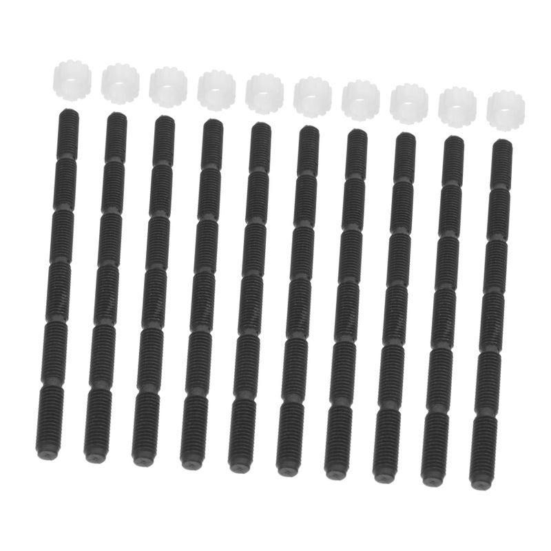 Toilet Flush Button Replacement Kit 10 Pieces Plastic Extended Push Rod Easy Installation - Image 2
