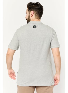 Plein Sport Men Sportswear Fit Short Sleeve Outdoor Polo, Grey  - Image 4