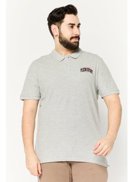 Plein Sport Men Sportswear Fit Short Sleeve Outdoor Polo, Grey  - Image 1