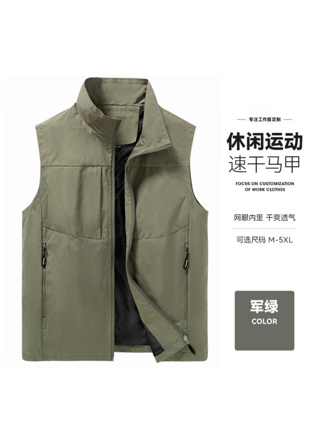 Outdoor Leisure Travel Multi-pocket Overalls Jacket Fishing Photography Vest Overalls Vest Custom Printed Logo