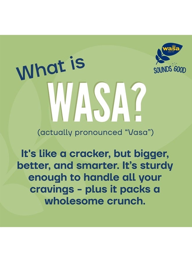 WASA Multi Grain Crispbread, 9.7 oz (Pack of 12), Multigrain Crackers, Non-GMO Ingredients, Fat Free - Image 4