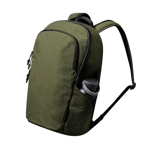 ALPAKA Bravo Backpack 23L - Laptop Backpack Fits 16 Inch Computers, Water Bottle Holders, Fleece Lined Protection, Business Commuter Bag, Weatherproof Green Axoflux Material - Image 1