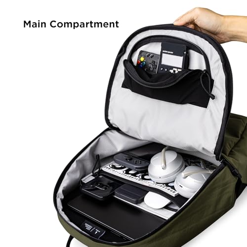 ALPAKA Bravo Backpack 23L - Laptop Backpack Fits 16 Inch Computers, Water Bottle Holders, Fleece Lined Protection, Business Commuter Bag, Weatherproof Green Axoflux Material - Image 5