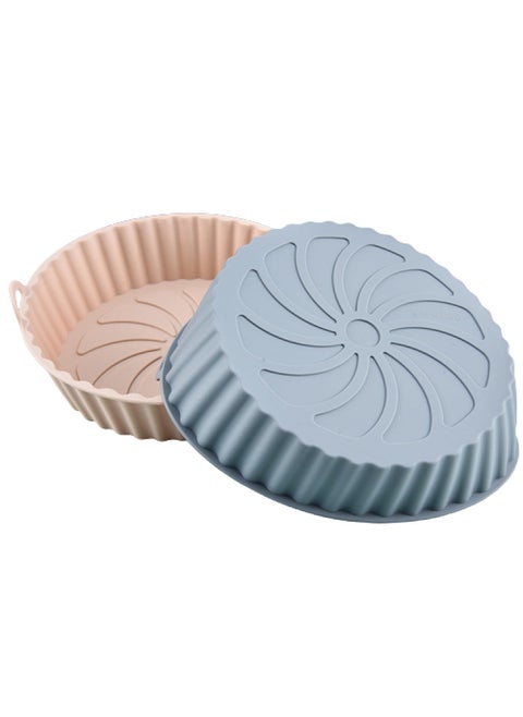 DORMICO Air Fryer Silicone Liners Pot Replacement of Flammable Parchment Paper Airfly OvenMicrowave Accessories Pack of 2 Random