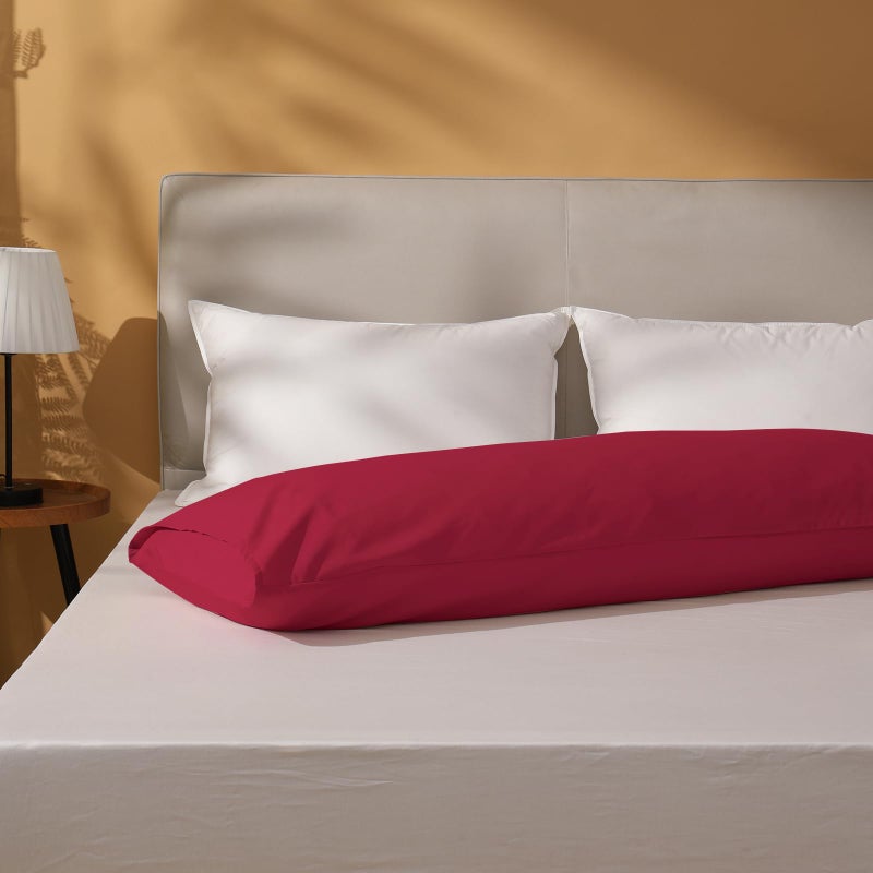 Downstoria Body Pillow Cover  Ultra Soft Microfiber Long Pillowcase  Envelope Closure Large Pillow Cases 20X54 Inch (Burgundy Red) - Image 5