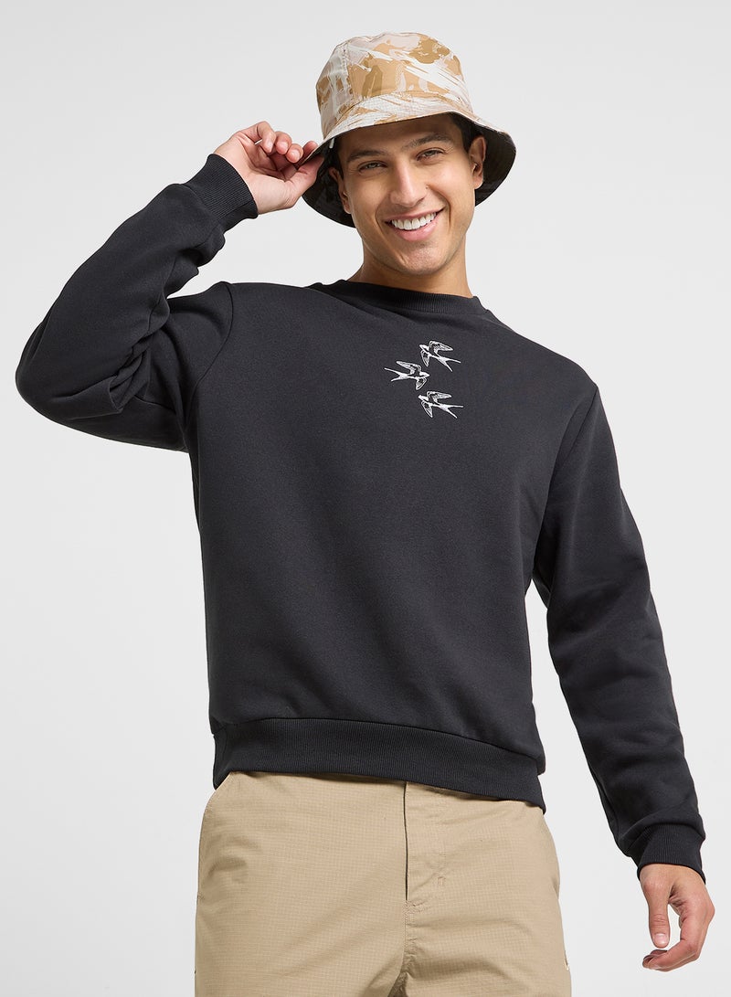 JACK & JONES Jorfloral Graphic Crew Neck T-Shirt - Image 1