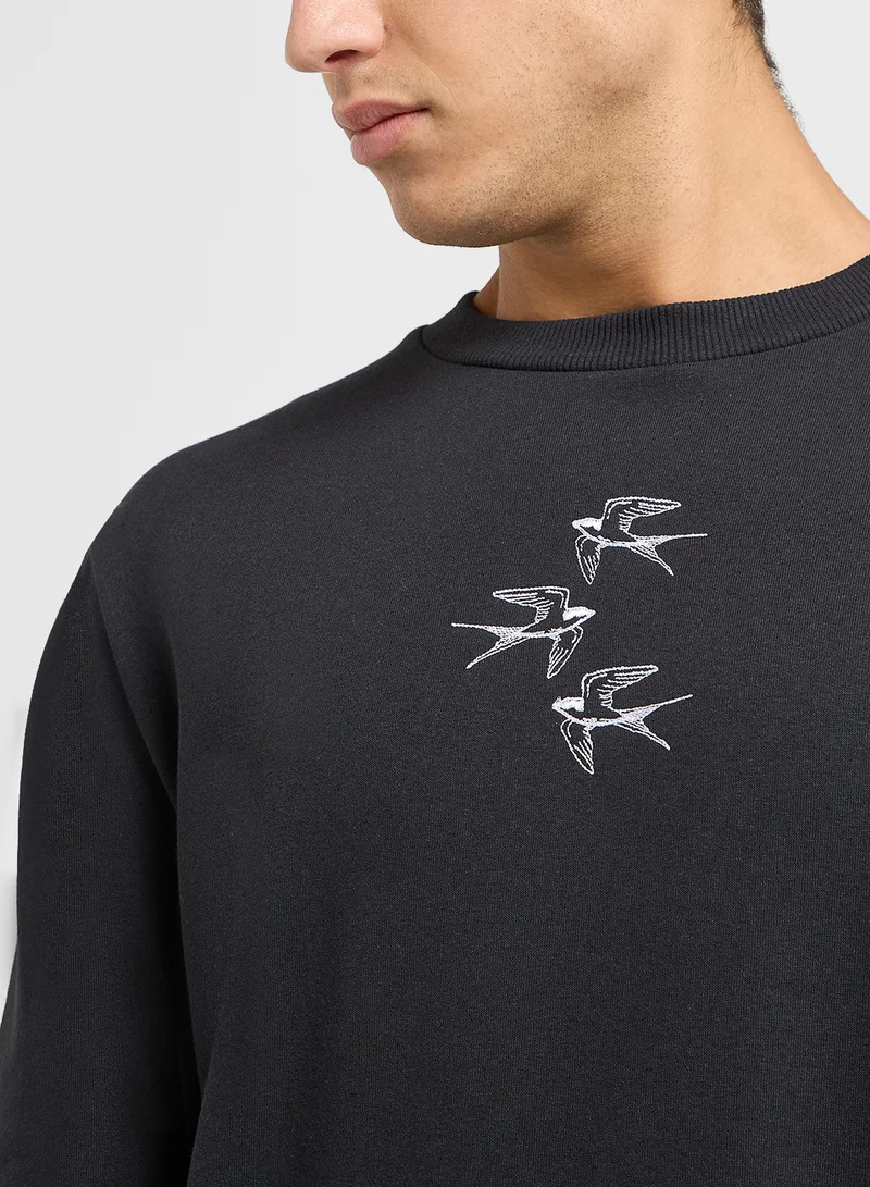 JACK & JONES Jorfloral Graphic Crew Neck T-Shirt