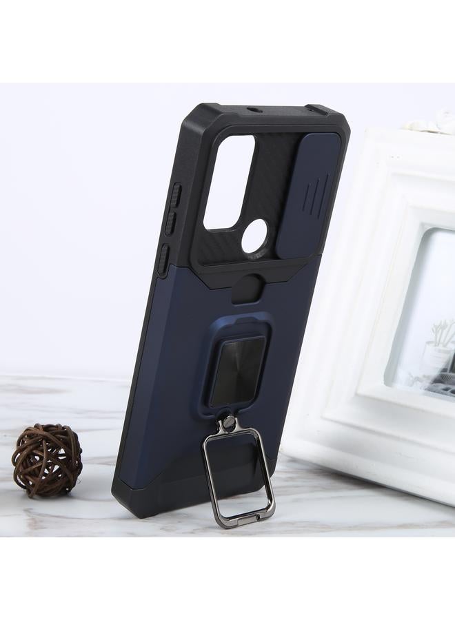 S-TOP Case For Motorola Moto G Play 2023 Camera Shield Card Slot Phone Case with Ring Holder - Image 5
