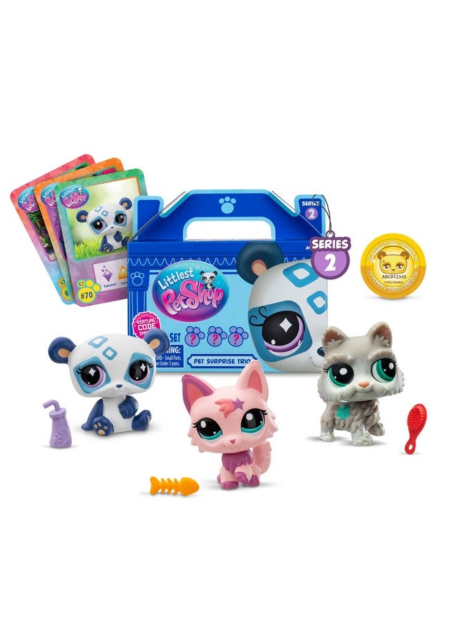 Littlest Pet Shop - Pet Surprise Three Pack - Series 2 - LPS Gen 7, Authentic Mystery Figures, Surprise Collectible Kidult Toy, Girls, Boys, Kids, Tweens Ages 4+ - Image 1