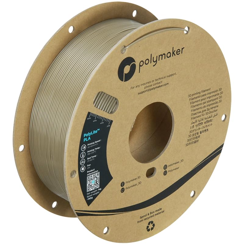 polymaker PLA Filament, Olive Brown 3D Printing PLA Filament 1.75mm 1kg - PolyLite 3D Printer PLA Filament, Dimensional Accuracy +/- 0.03mm, Compatible with Most 3D Printer, Olive Brown - Image 5