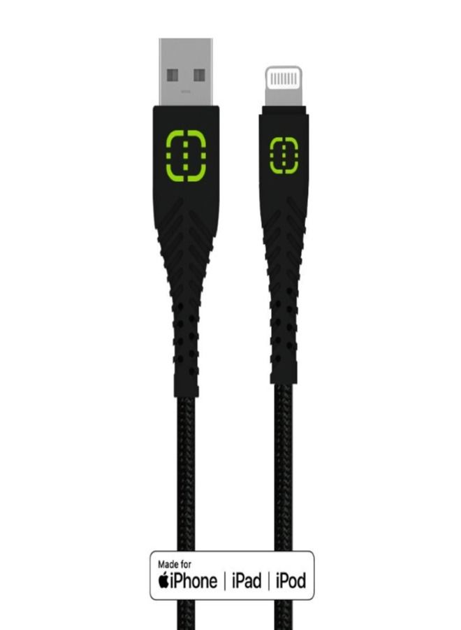 Walnut iPhone cable 1.5M Nylon - Image 1