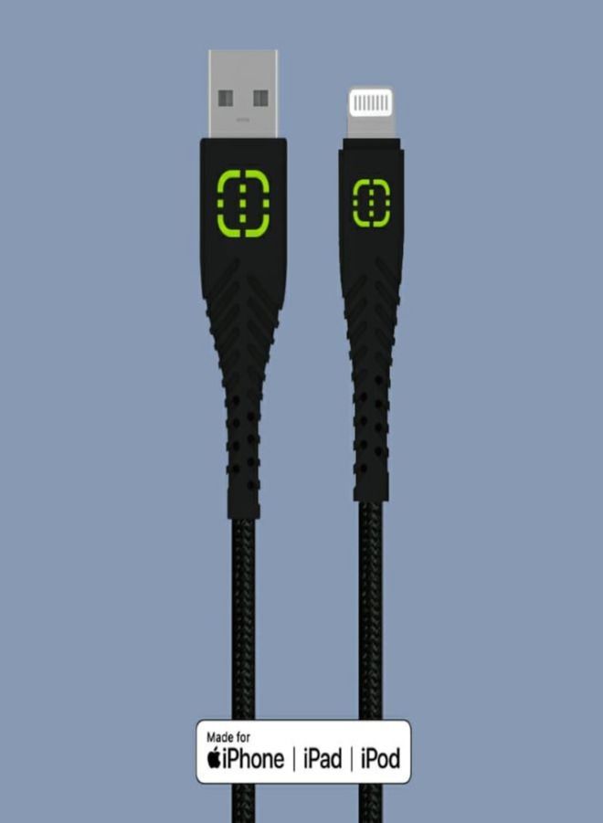 Walnut iPhone cable 1.5M Nylon - Image 3